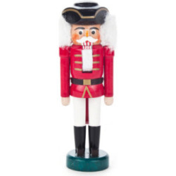 Nutcracker - with Tricorn Red-White - 13 cm / 5.1 inch
