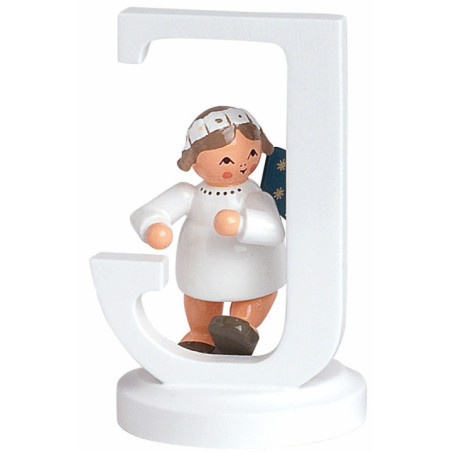Angel Letter "J" - 7 cm / 2.8 inch