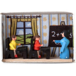 Zündholzschachtel Schulzimmer - 4 cm