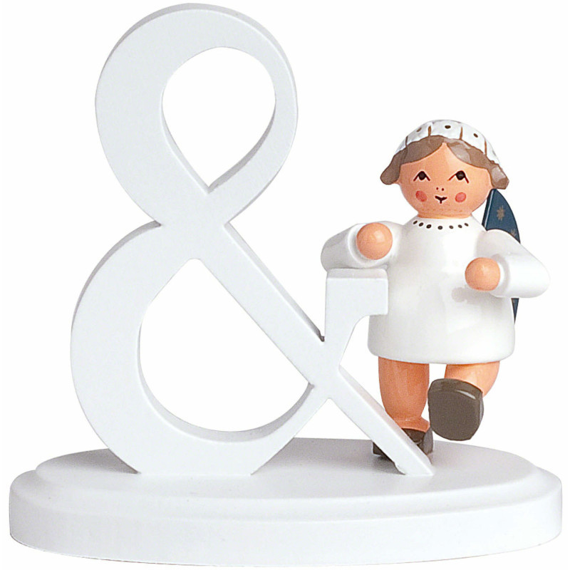 Angel Letter "&" - 7 cm / 2.8 inch