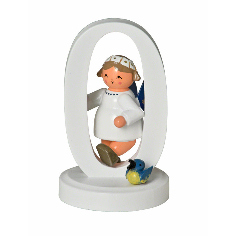 Number "0" with Angel - 7 cm / 2.8 inch