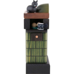 Smoker - Tiled Stove Green - 20 cm/7.8 inch