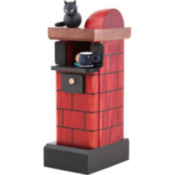 Smoker - Tiled Stove Red - 20 cm/7.8 inch