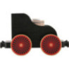 Eisenbahnwagen schwarz - 19x12x13 cm