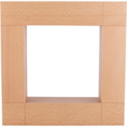 Zierrahmen für Kantenhocker, natur - 33x33 cm