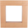 Zierrahmen für Kantenhocker, natur - 33x33 cm