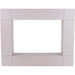 Zierrahmen für Kantenhocker, weiß lasiert - 42x33 cm