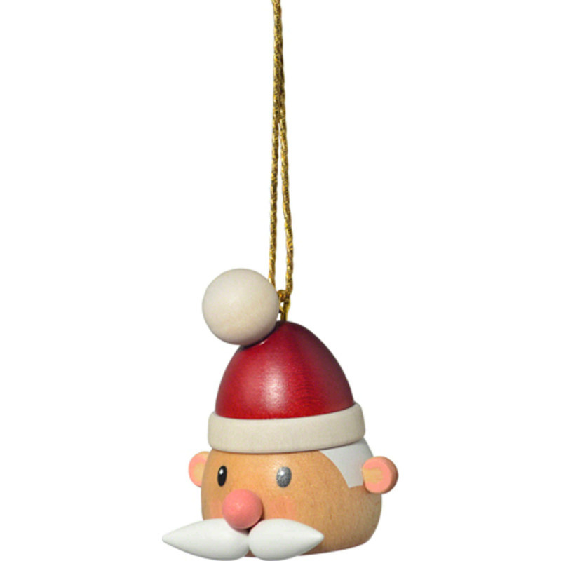 Tree Ornament - "Santa Claus' Head" - 5 cm / 2 inch