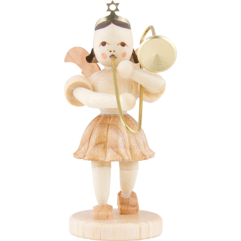 Angel Short Skirt Sliding Trombone, Natural - 6,6 cm / 2.6 inch
