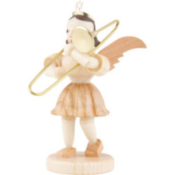 Angel Short Skirt Sliding Trombone, Natural - 6,6 cm / 2.6 inch