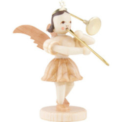 Angel Short Skirt Sliding Trombone, Natural - 6,6 cm / 2.6 inch
