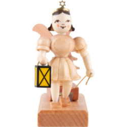 Kurzrockengel mit Schlitten, natur - 6,6 cm