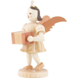 Kurzrockengel mit Harmonika, natur - 6,6 cm