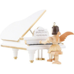 Kurzrockengel Engel am weißen Flügel, natur - 6,6 cm