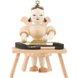 Angel Short Skirt Natural, with Zither - 6,6 cm / 2.6 inch