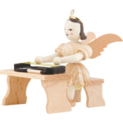 Kurzrockengel mit Zitherbank, natur - 6,6 cm