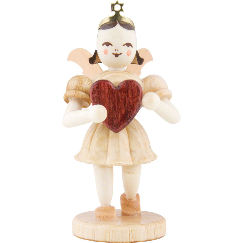 Angel Short Skirt Natural, Heart - 6,6 cm / 2.6 inch