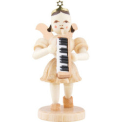 Kurzrockengel mit Melodika, natur - 6,6 cm