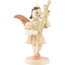 Kurzrockengel mit Schalmei, natur - 6,6 cm