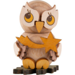 Eulenkind mit Stern - 4 cm