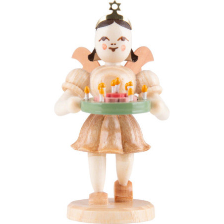 Angel Short Skirt with Birthday Wreath - Natural - 6,6 cm / 2.6 inch