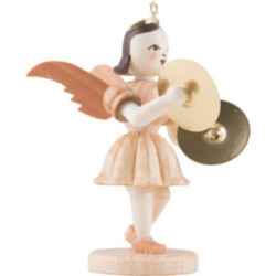 Angel Short Skirt with Cymbals, Natural - 6,6 cm / 2.6 inch