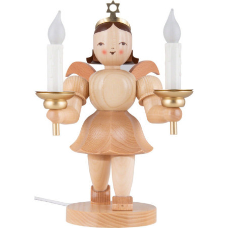 Shortskirt Angel Natural, with Electric Lighting - 22 cm / 8.7 inch