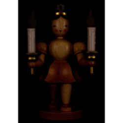 Shortskirt Angel Natural, with Electric Lighting - 22 cm / 8.7 inch