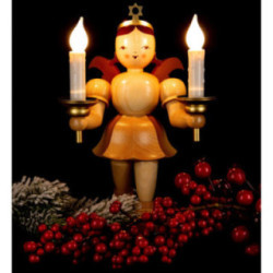 Shortskirt Angel Natural, with Electric Lighting - 22 cm / 8.7 inch