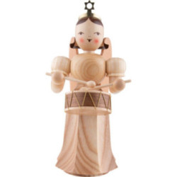 Angel Long Pleaded Skirt Drum - Natural - 20 cm / 7.9 inch