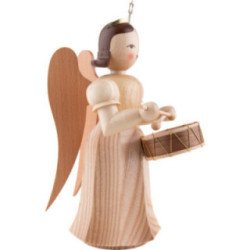 Faltenlangrockengel Trommel, natur - 20 cm