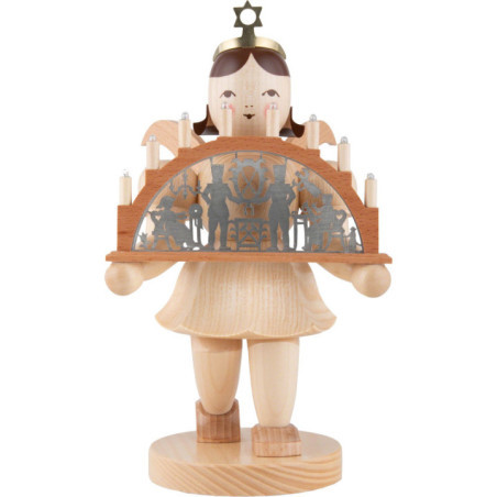 Angel Short Skirt with Candle Arch natural electric - 22 cm / 8.7 inch