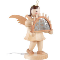 Angel Short Skirt with Candle Arch natural electric - 22 cm / 8.7 inch