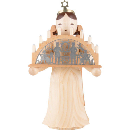 Angel Long Skirt with Candle Arch natural electric - 22 cm / 8.7 inch