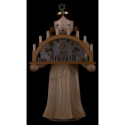 Angel Long Skirt with Candle Arch natural electric - 22 cm / 8.7 inch