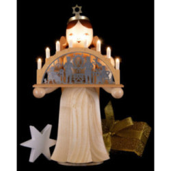 Angel Long Skirt with Candle Arch natural electric - 22 cm / 8.7 inch