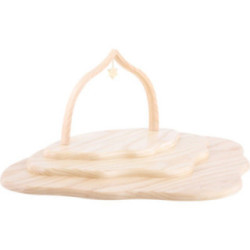 Angel Cloud with Three Levels, Natural with Arch - 46x30x20 cm / 7.9 inch