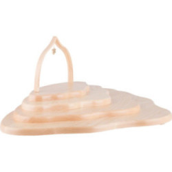Engelswolke mit vier Etagen natur mit Bogen - 55x38x21 cm