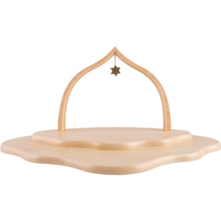 Angel Cloud with Two Levels, Natural with Arch - 35x20x17 cm / 13.8x7.9x6.9 inch