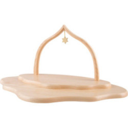 Angel Cloud with Two Levels, Natural with Arch - 35x20x17 cm / 13.8x7.9x6.9 inch