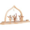 Cloud Natural with Trio of Angels and Arch - 29x12x15 cm / 11.5x4.7x5.9 inch