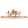 Cloud Natural with Angel at the Piano - 29x12x10cm - 11.5x4.7x3.9 inch