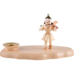 Cloud Natural with Musician Angel - 13x7x8 cm / 5.1x2.8x3.1 inch
