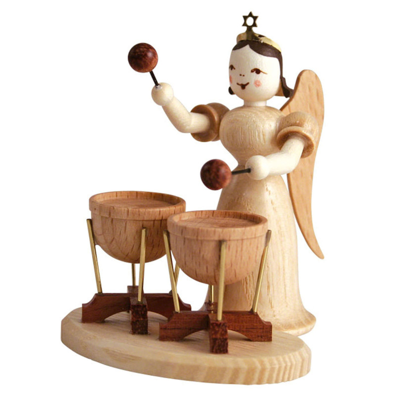 Angel Long Skirt with Double Kettle Drum, Natural - 6,6 cm / 2.6 inch