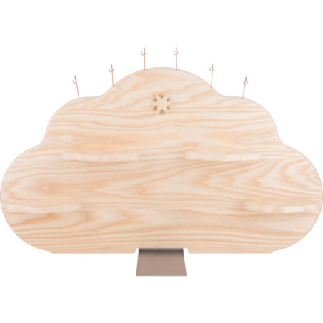 Wolkenrückwand für Engelwolke, natur - 57x36 cm