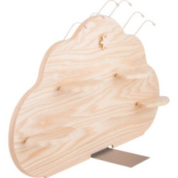 Wolkenrückwand für Engelwolke, natur - 57x36 cm