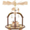 1-Tier Bell Pyramid - Seven Angels and Glass Bells - 38x28 cm / 15x11 inch