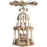 2-Tier Dome Pyramid Elekctric with Eleven Angels, Natural - 30x55 cm / 11.8x21.7 inch