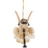 Schwebeengel mit Klarinette, natur - 6,6 cm