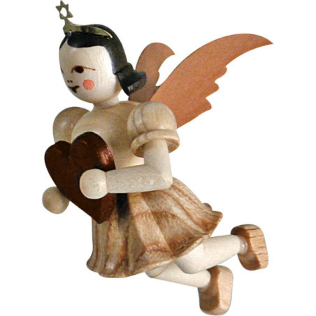 Floating Angel Heart, Natural - 6,6 cm / 2.6 inch